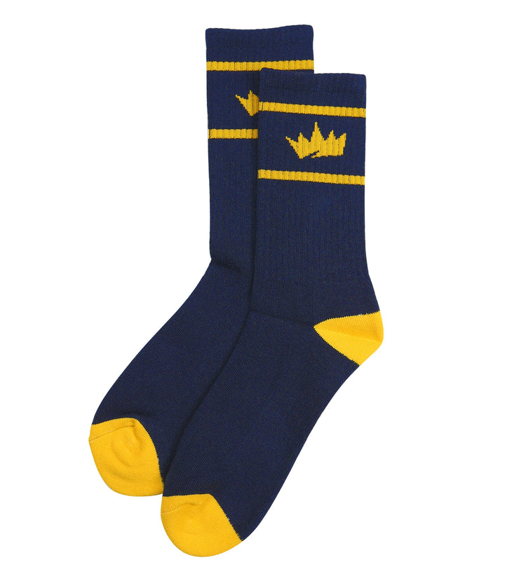 Crown Socks Blue